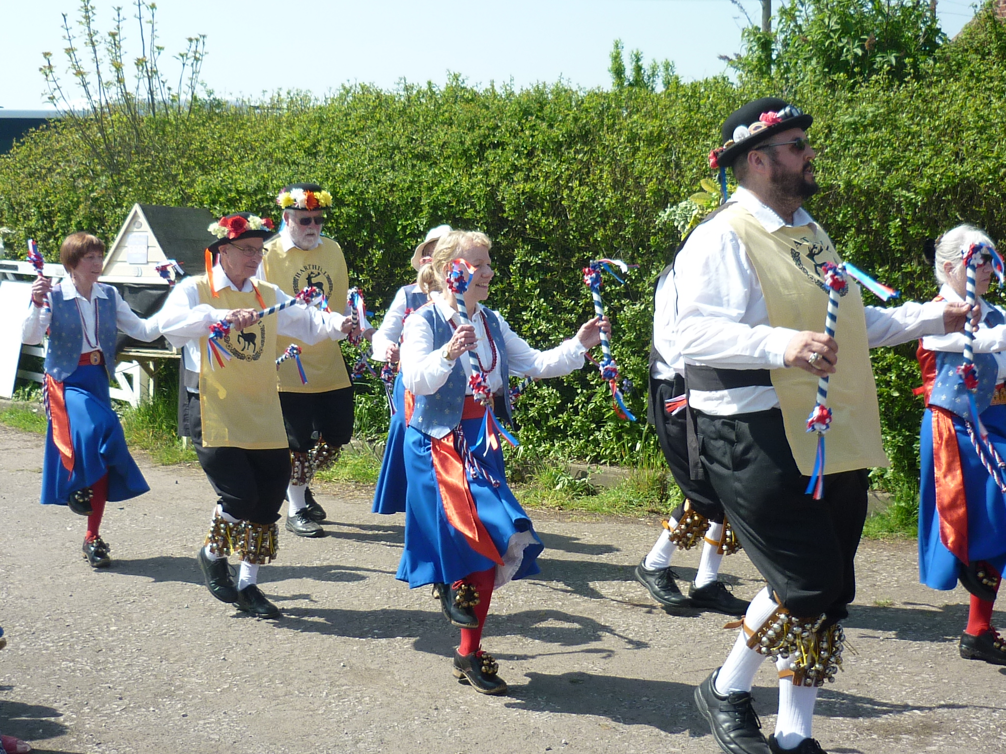 Three Shires Clog and Garland with Harthill Morris